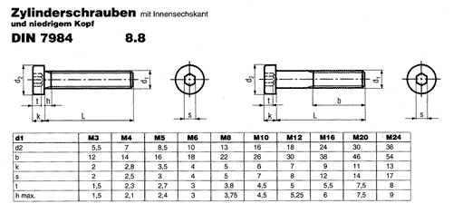 DIN 7984 8.8