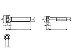 DIN 912 UNC/UNF